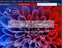 Tablet Screenshot of prestonredman.co.uk